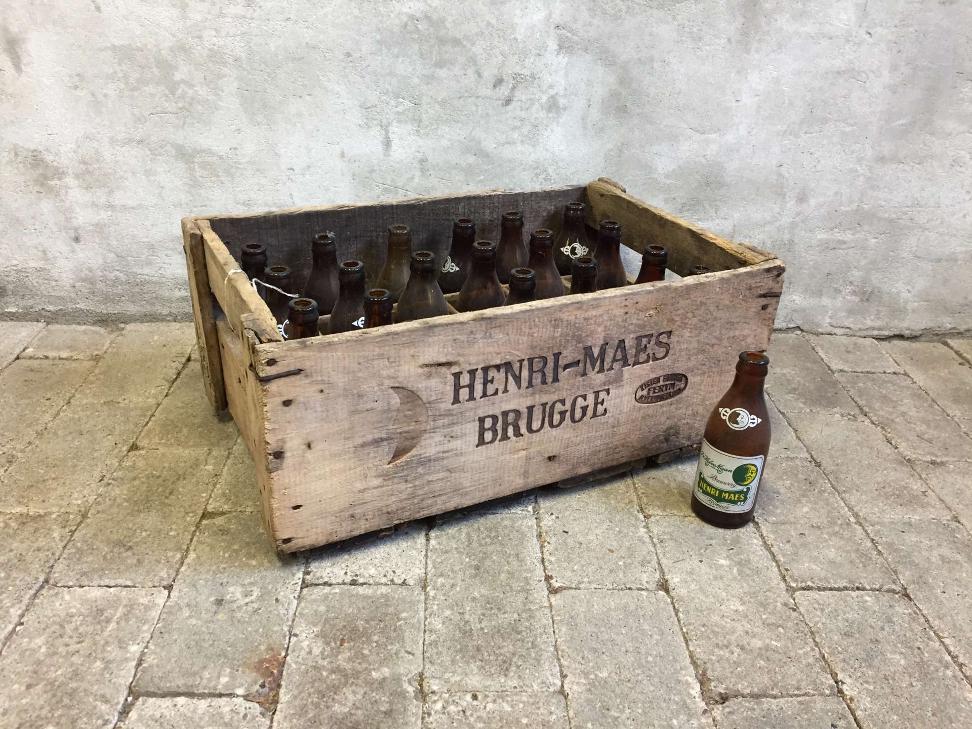 Economisch Vergelden Dominant Henri Maes Brouwerij Brugge bierkrat kopen